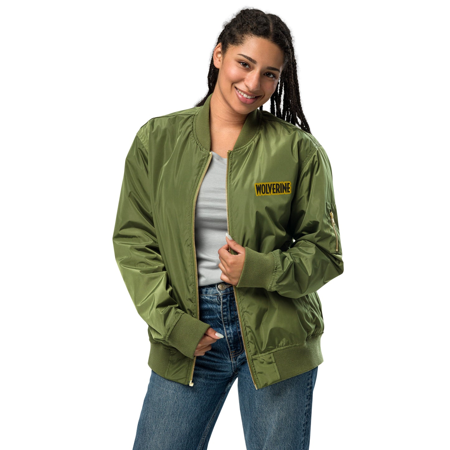 Wolverine Embroidered Premium Recycled Bomber Jacket