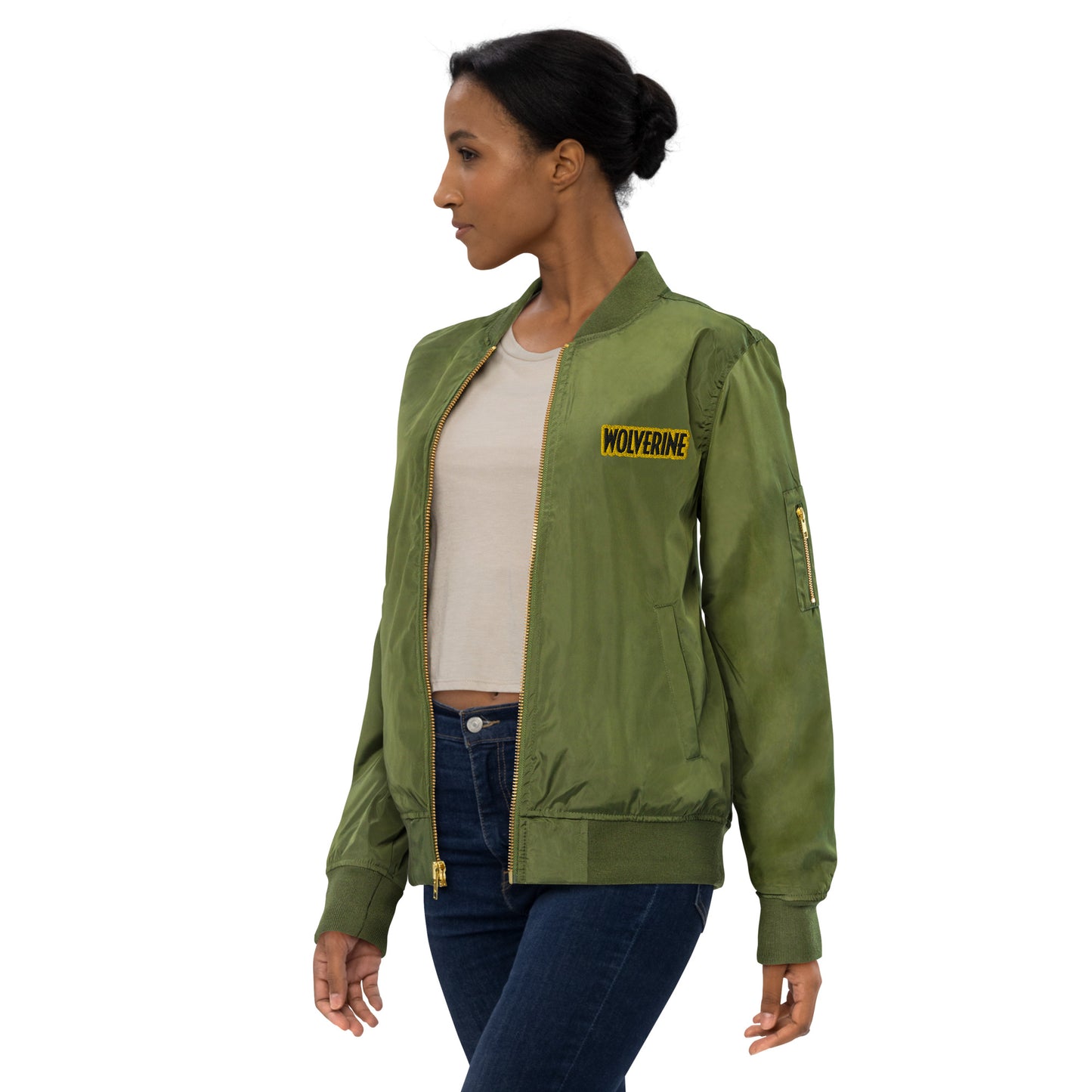 Wolverine Embroidered Premium Recycled Bomber Jacket