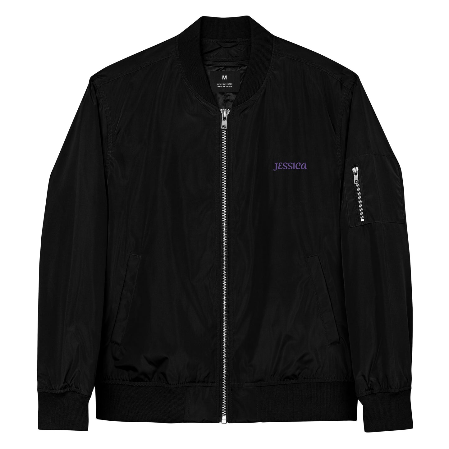 Jessica Jones A.K.A. Alias Investigations Embroidered Premium Recycled Bomber Jacket