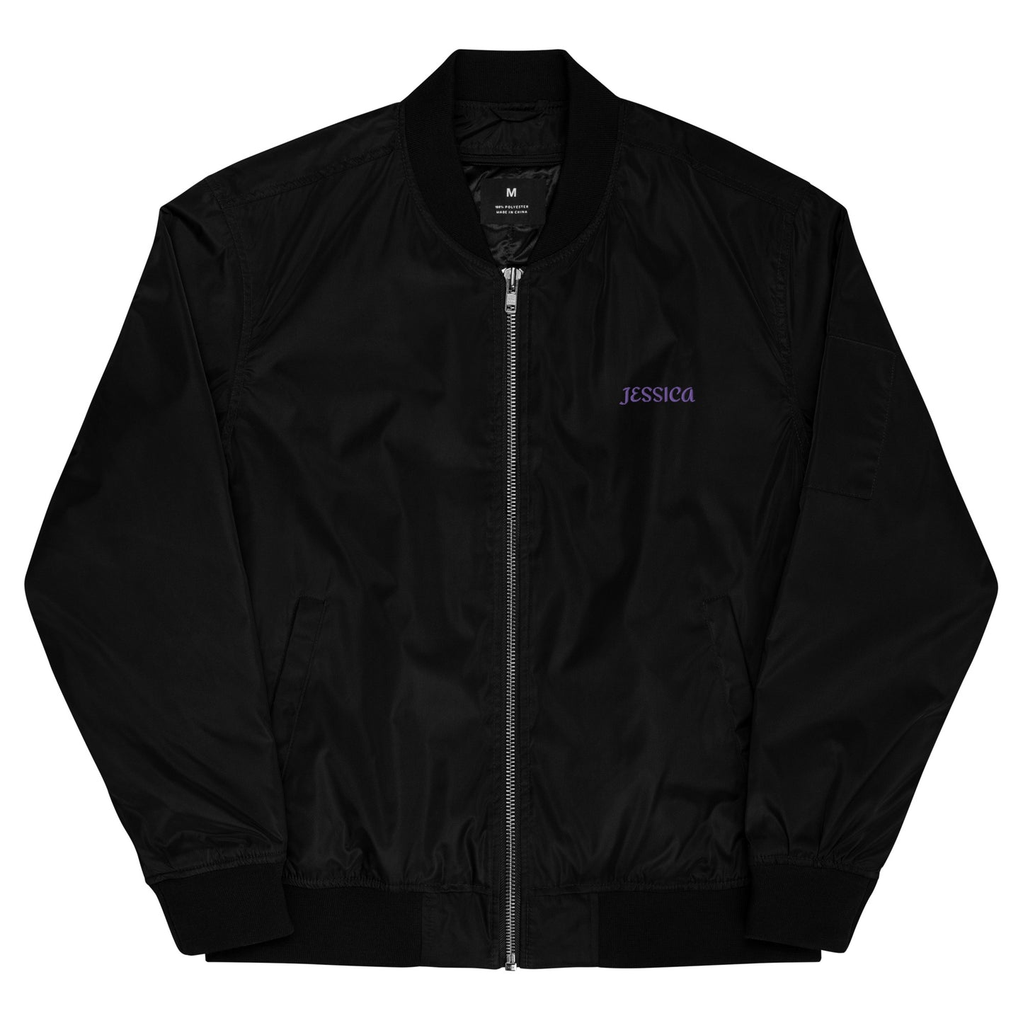 Jessica Jones A.K.A. Alias Investigations Embroidered Premium Recycled Bomber Jacket