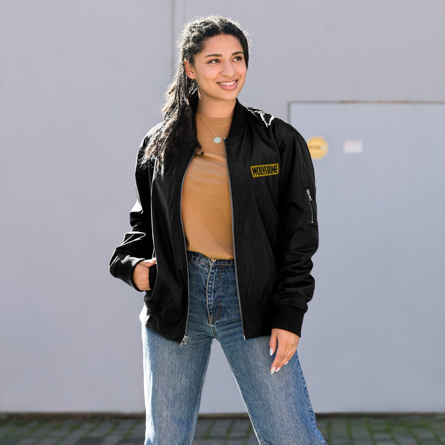 Wolverine Embroidered Premium Recycled Bomber Jacket