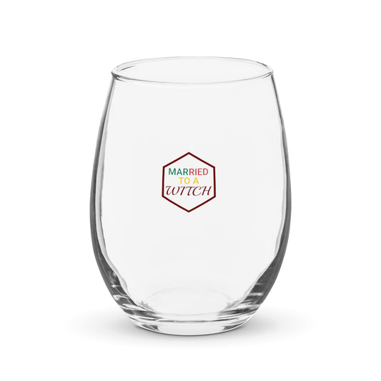 Vision Married to a Witch Hex Stemless Wine Glass