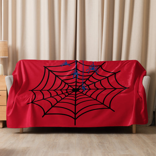Spiders & Web Sherpa Blanket