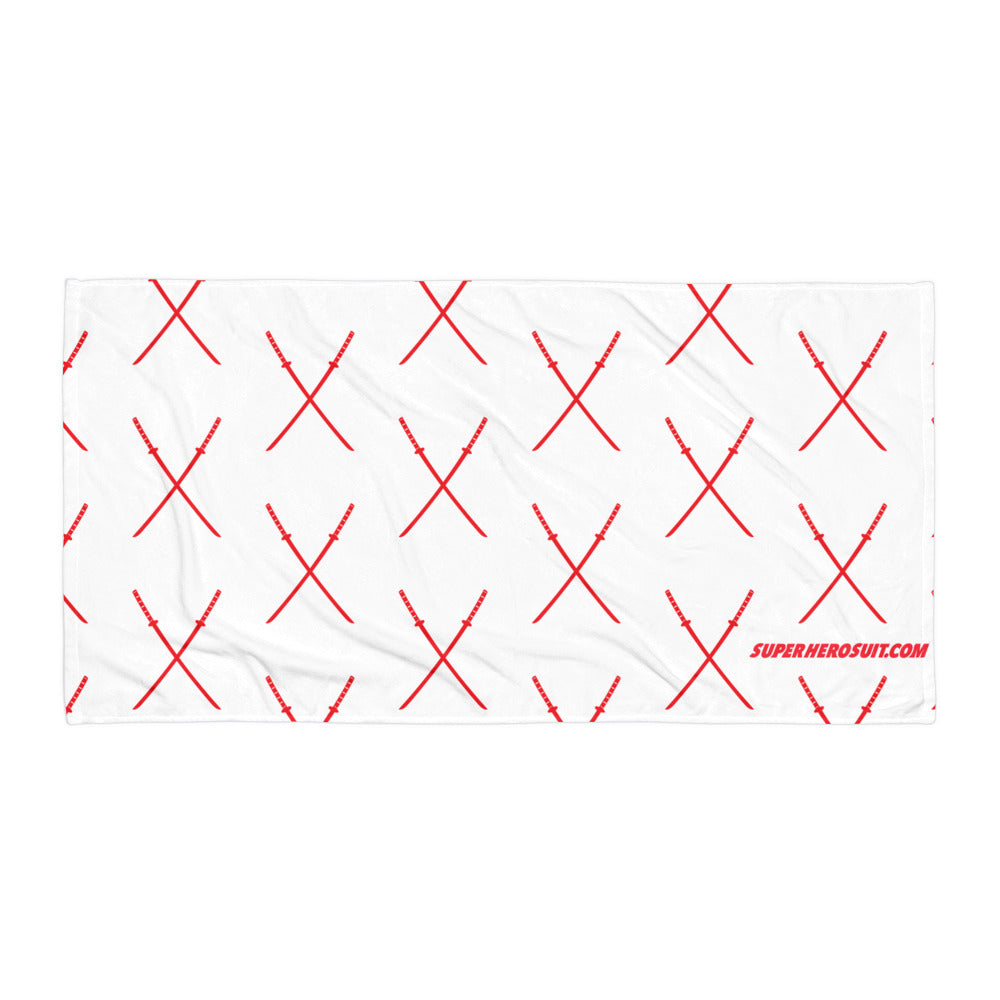 Deadpool Katanas (White) Towel