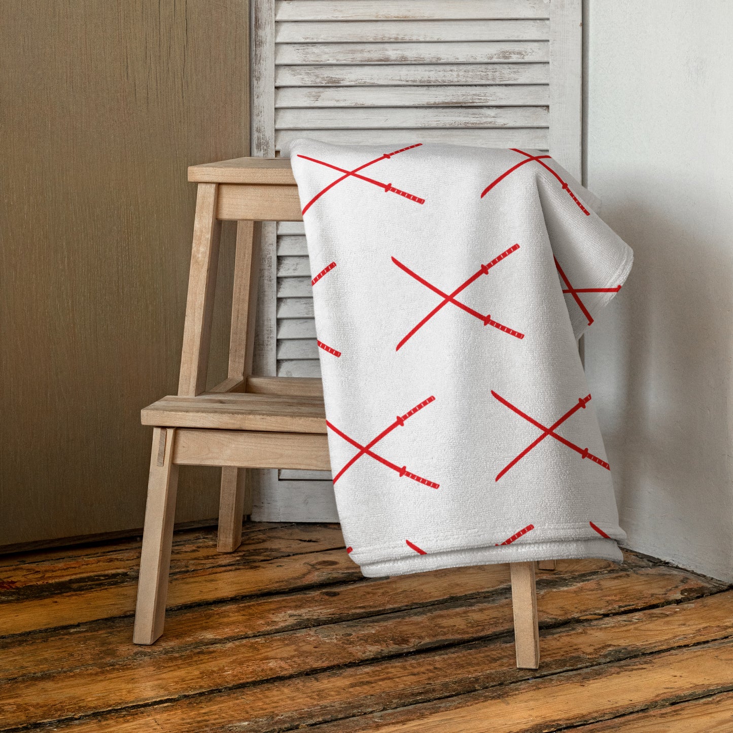 Deadpool Katanas (White) Towel