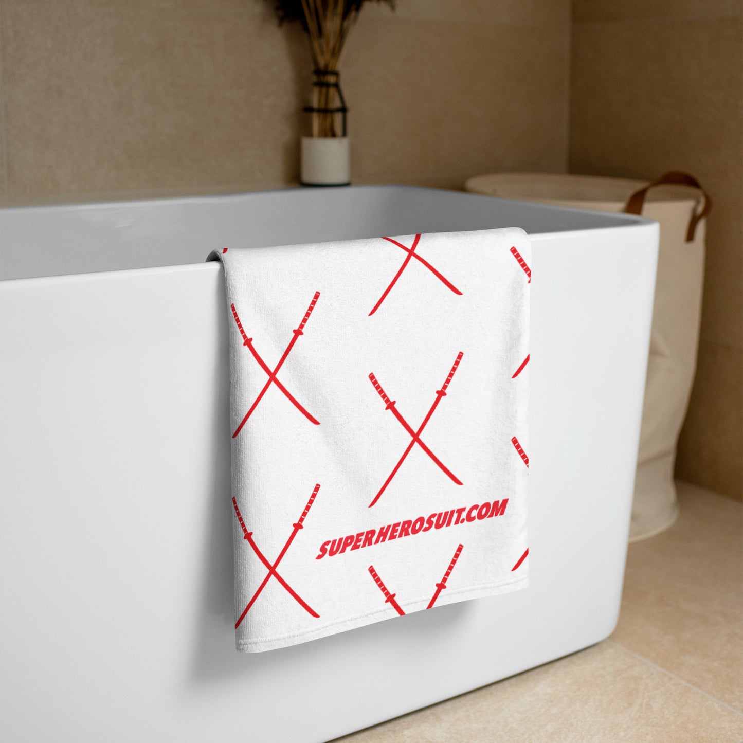 Deadpool Katanas (White) Towel