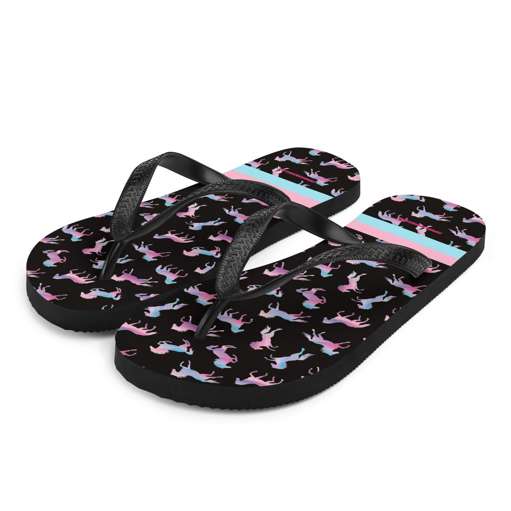 Ken & Barbie's Pink and Blue Flip-Flops