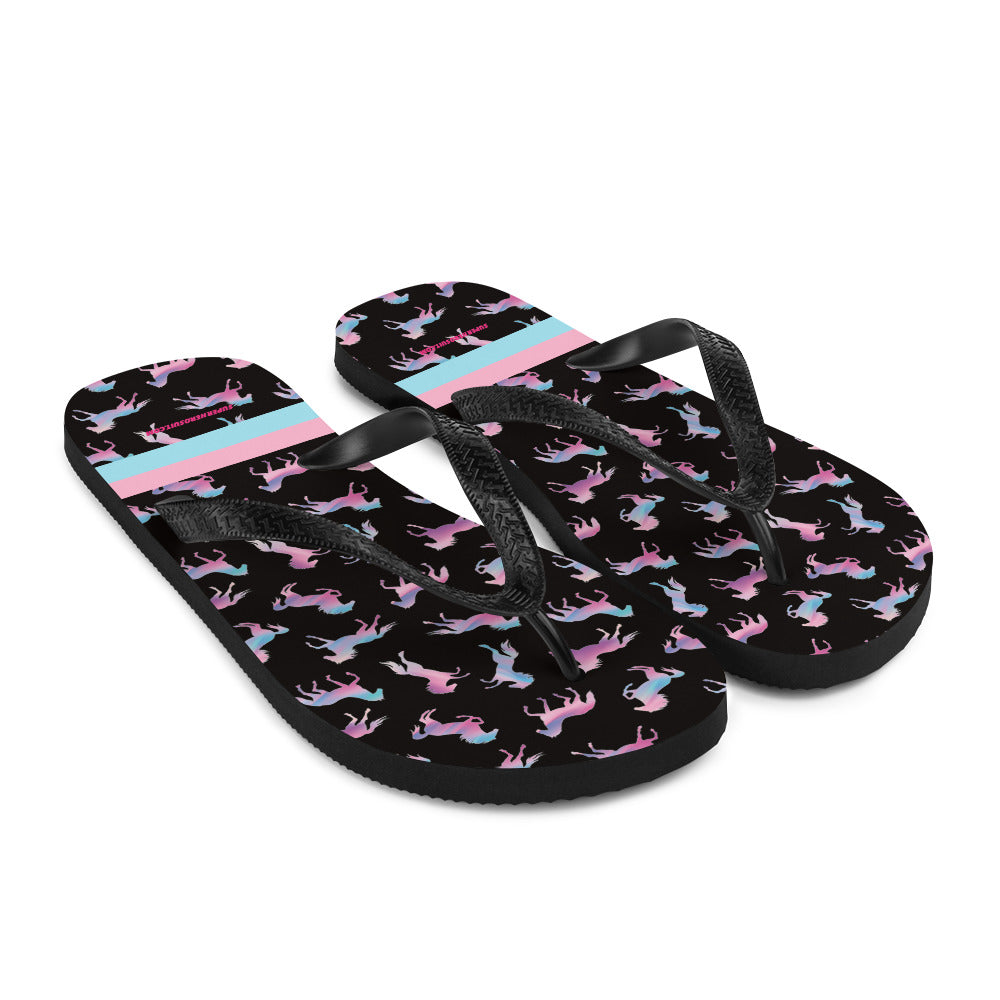 Ken & Barbie's Pink and Blue Flip-Flops