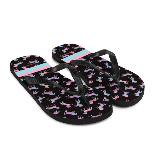 Ken & Barbie's Pink and Blue Flip-Flops