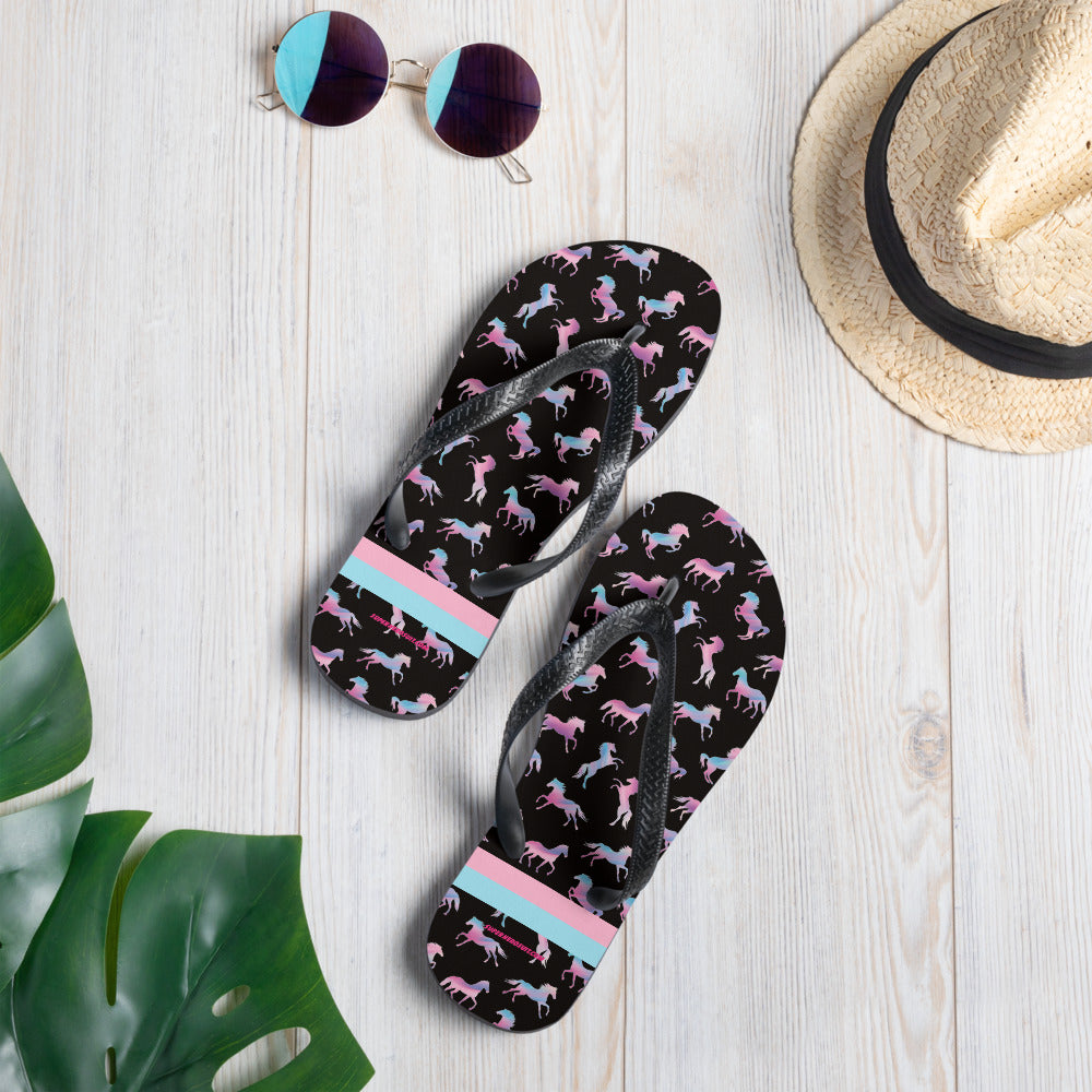Ken & Barbie's Pink and Blue Flip-Flops
