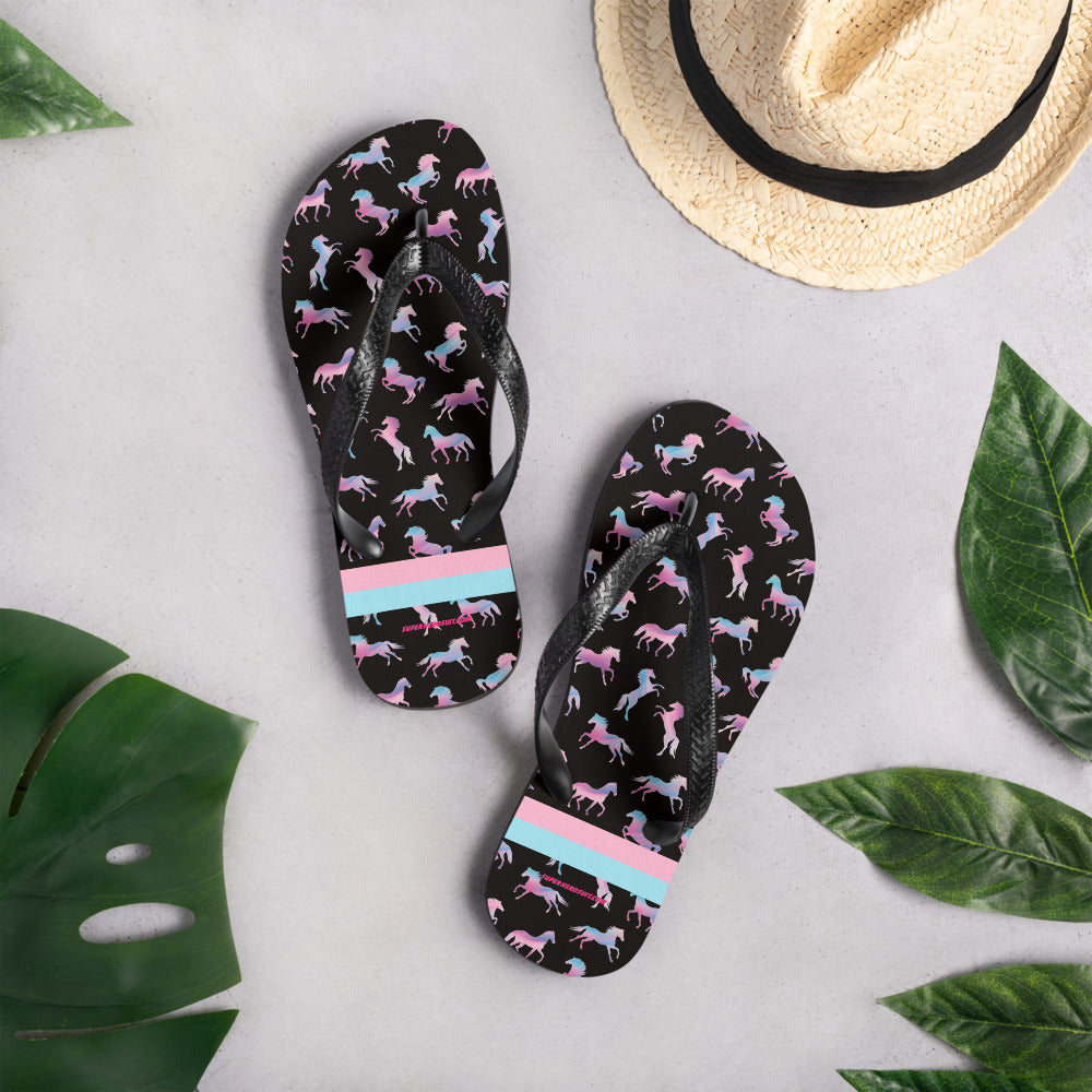 Ken & Barbie's Pink and Blue Flip-Flops