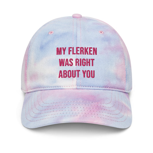"My Flerken" with Logo Tie Dye Embroidered Hat