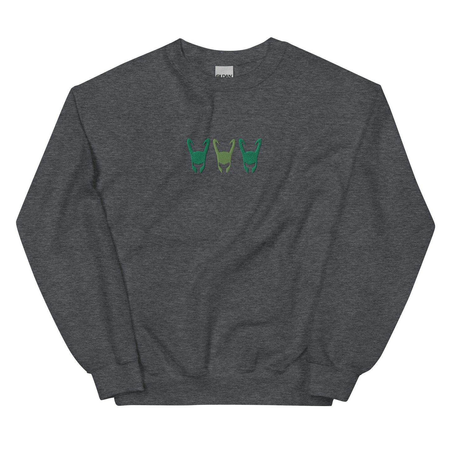 Loki Helmet Unisex Embroidered Sweatshirt