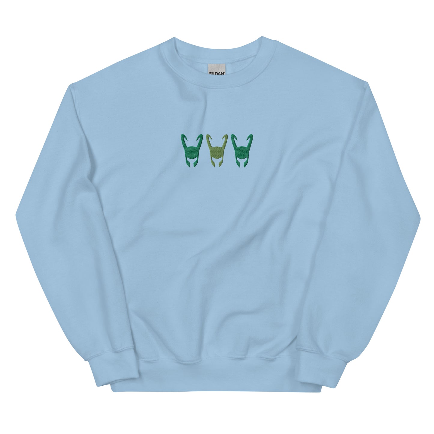 Loki Helmet Unisex Embroidered Sweatshirt