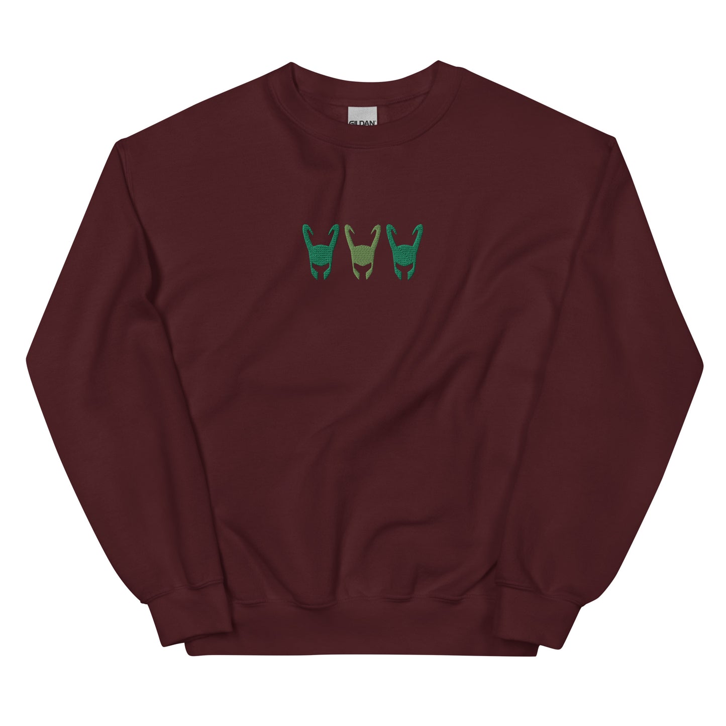 Loki Helmet Unisex Embroidered Sweatshirt