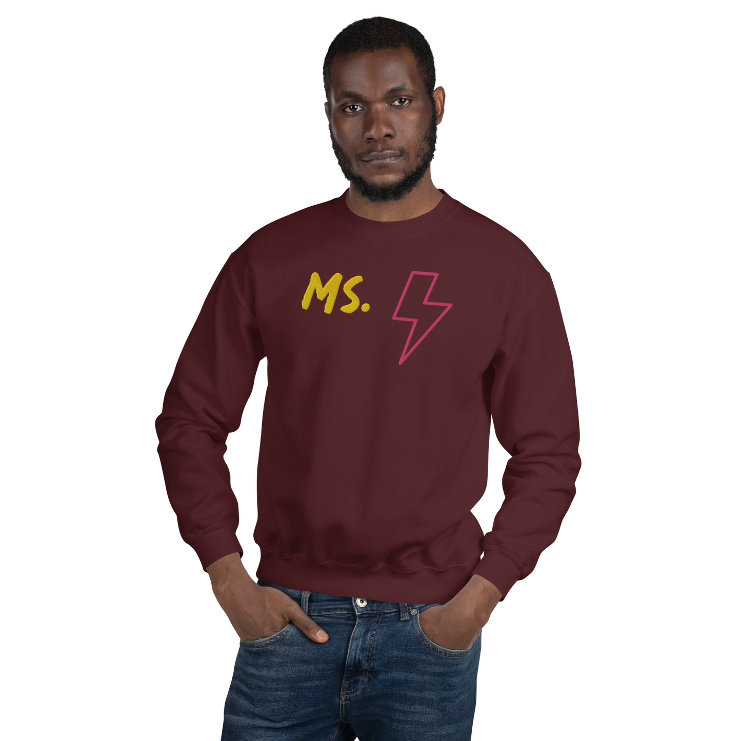Ms. Kamala Khan Unisex Embroidered Sweatshirt