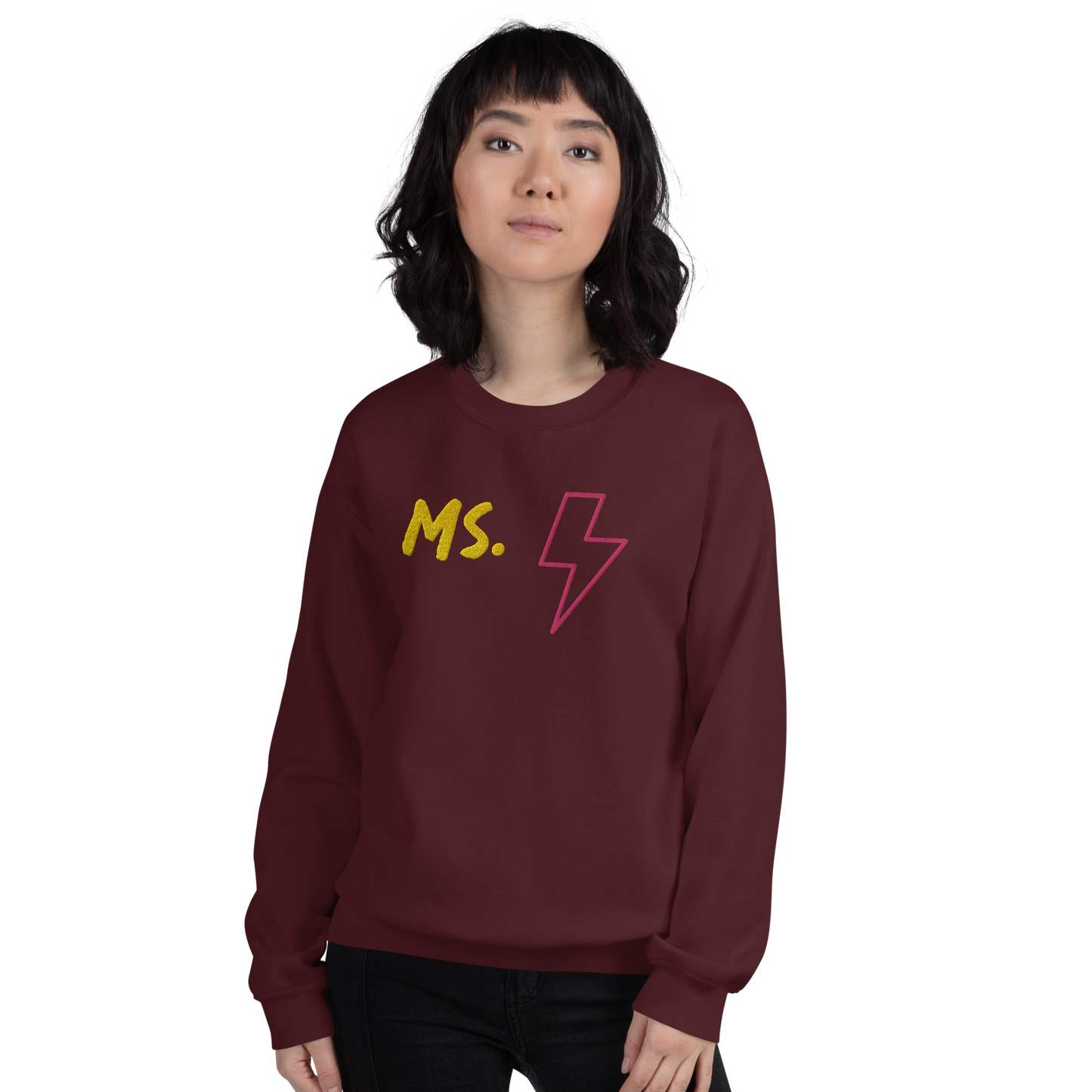 Ms. Kamala Khan Unisex Embroidered Sweatshirt