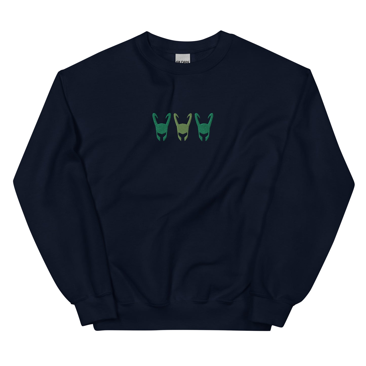 Loki Helmet Unisex Embroidered Sweatshirt