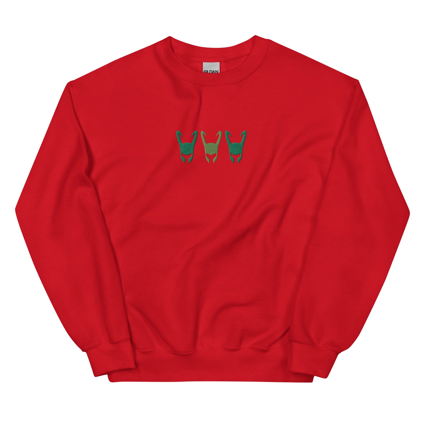 Loki Helmet Unisex Embroidered Sweatshirt