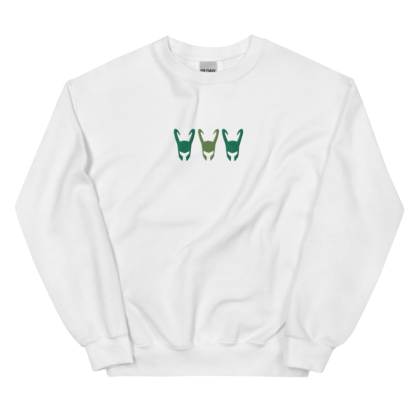 Loki Helmet Unisex Embroidered Sweatshirt