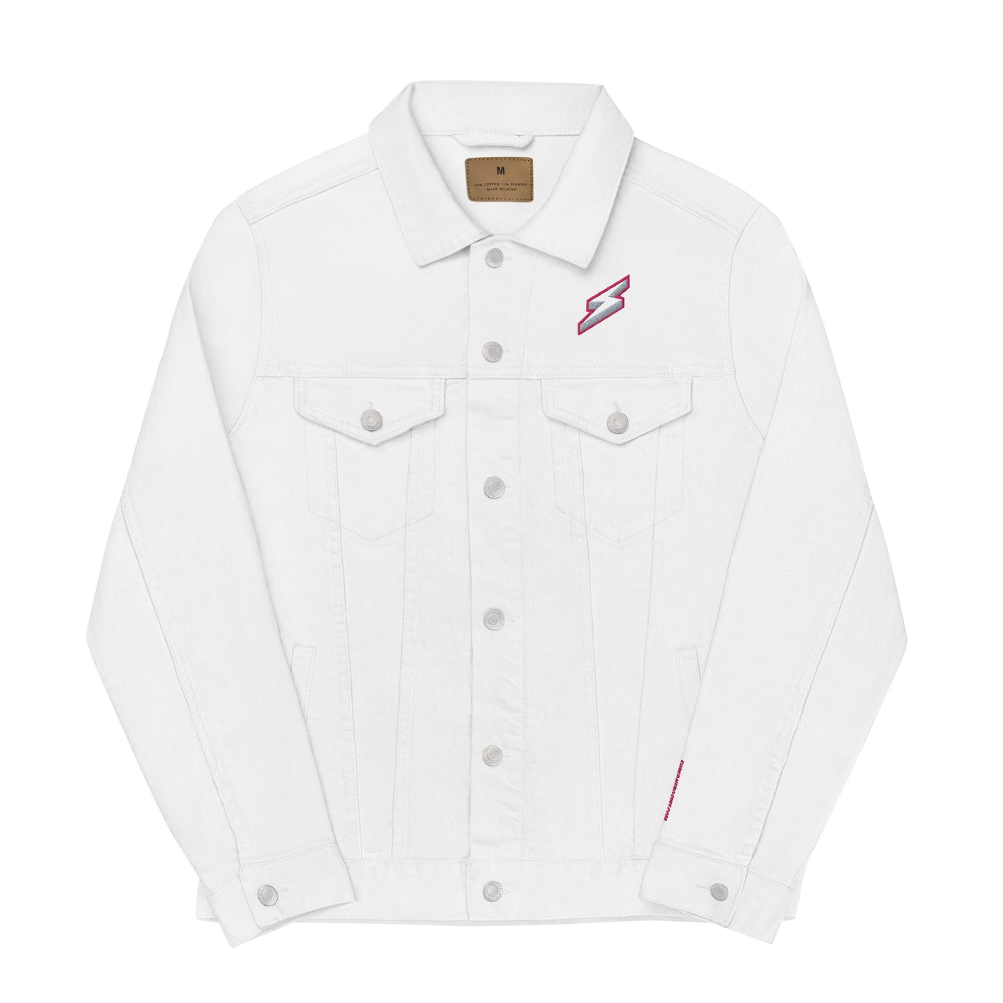 Ms. Kamala Khan Embroidered Unisex Denim Jacket