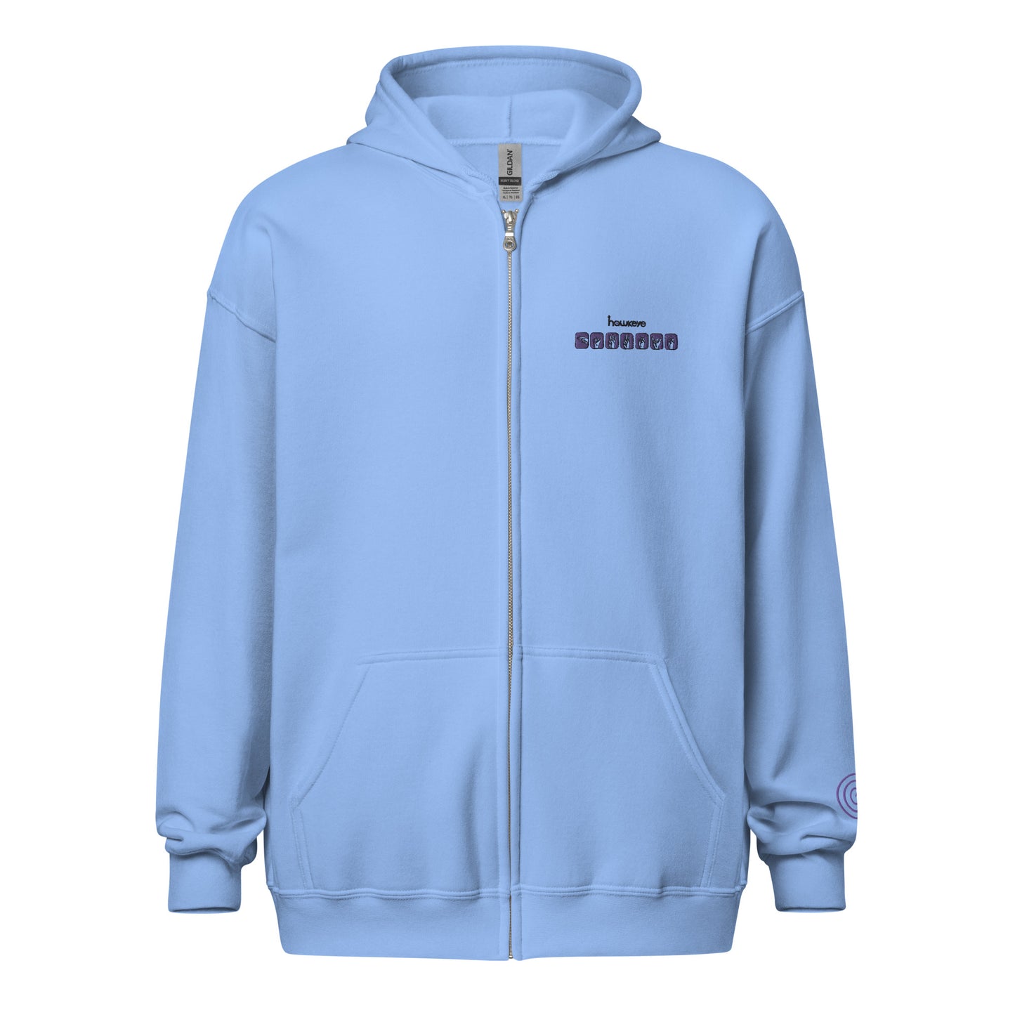 Clint Barton ASL Embroidered Unisex Zip Hoodie