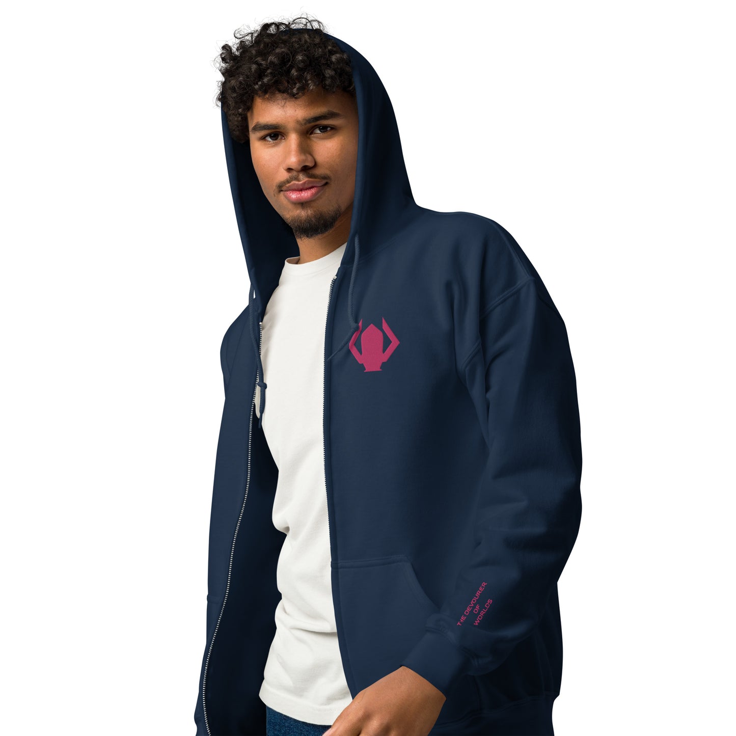 Galactus The Devourer Embroidered Unisex Zip Hoodie