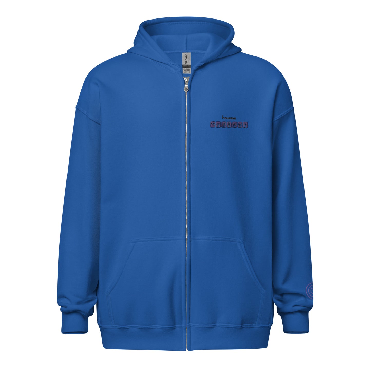 Clint Barton ASL Embroidered Unisex Zip Hoodie