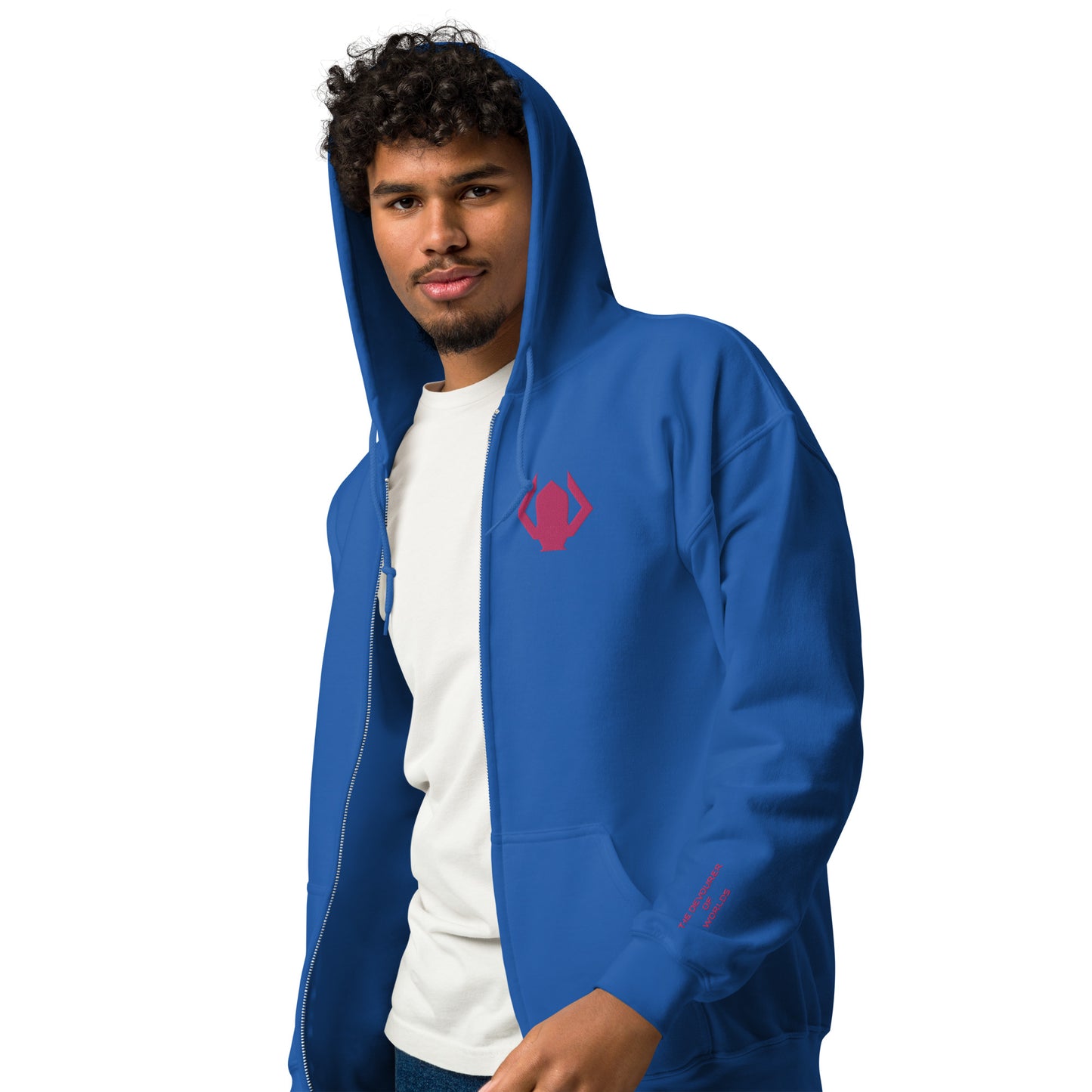 Galactus The Devourer Embroidered Unisex Zip Hoodie