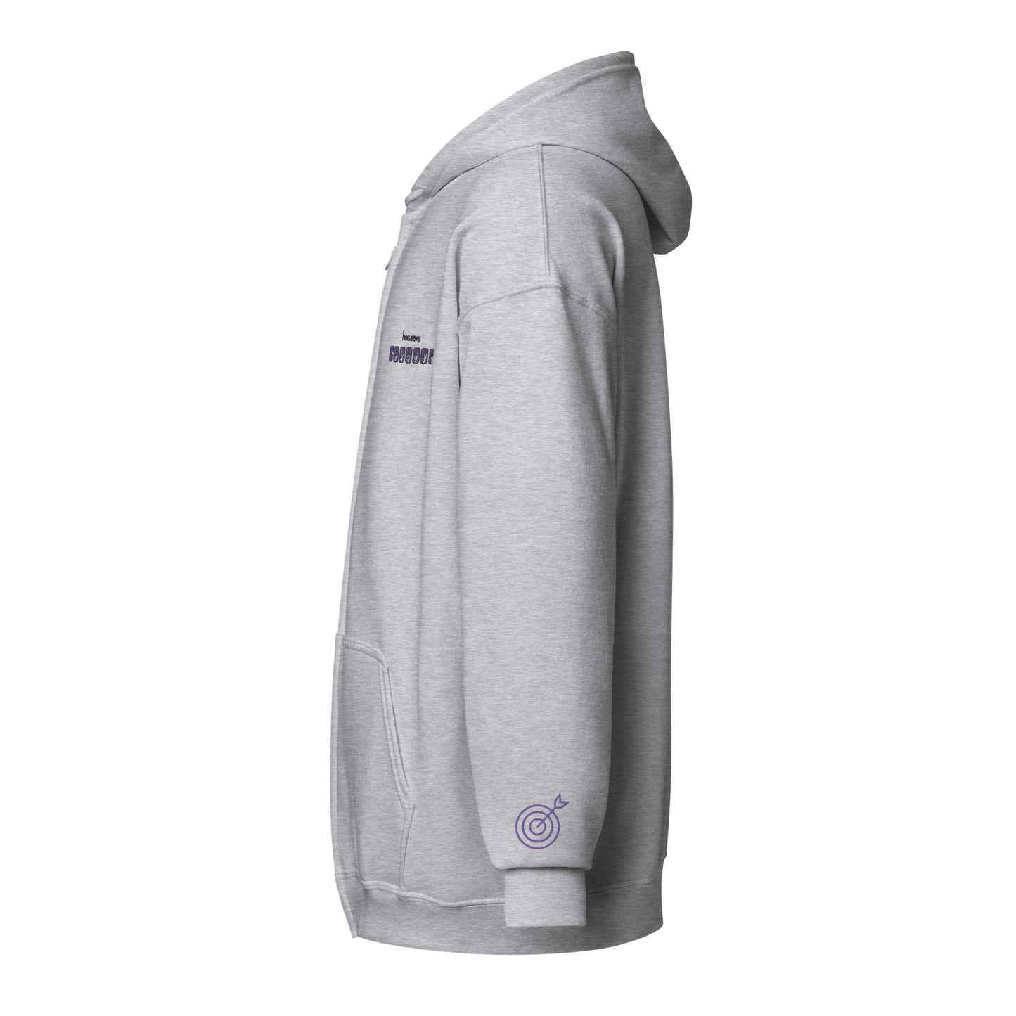 Clint Barton ASL Embroidered Unisex Zip Hoodie