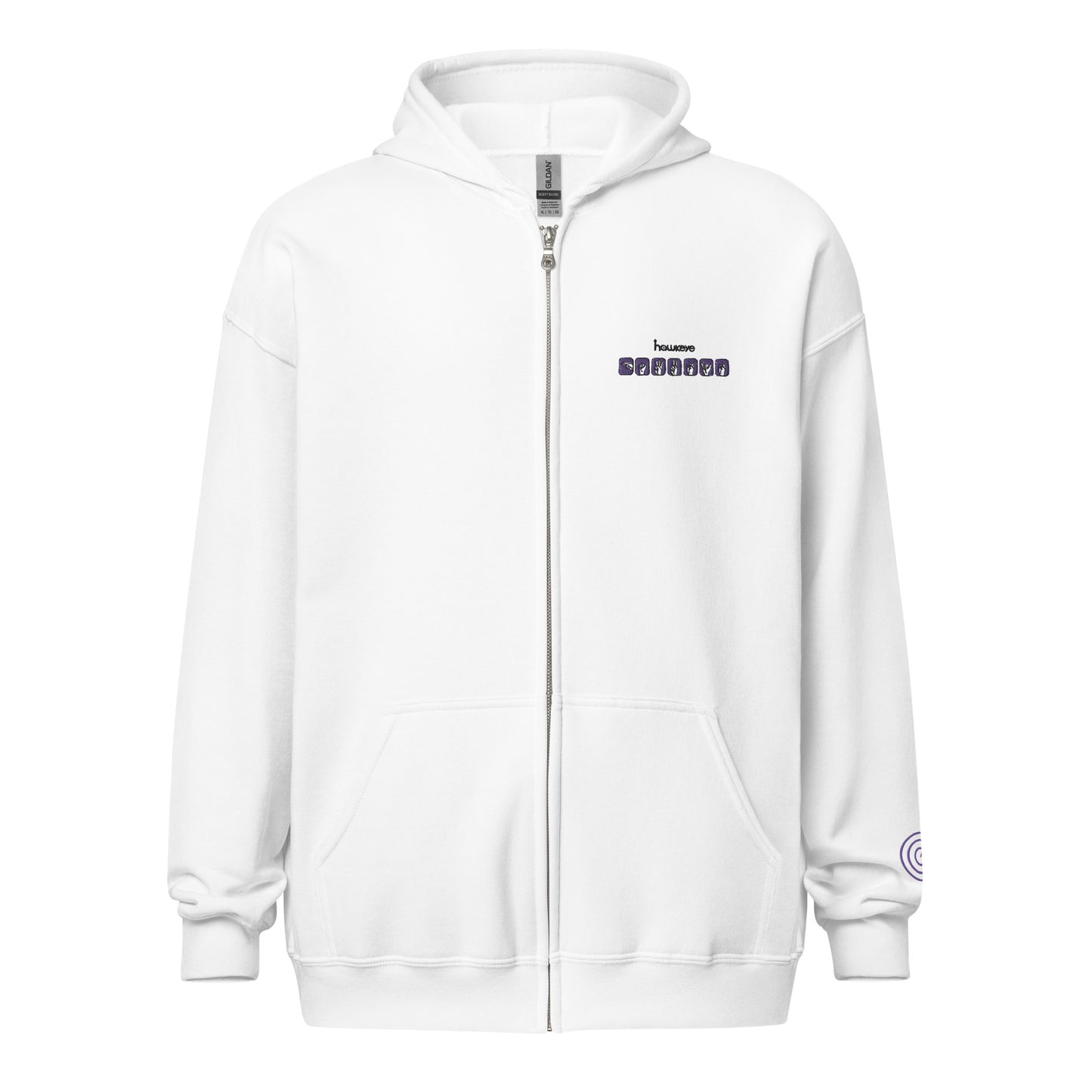 Clint Barton ASL Embroidered Unisex Zip Hoodie