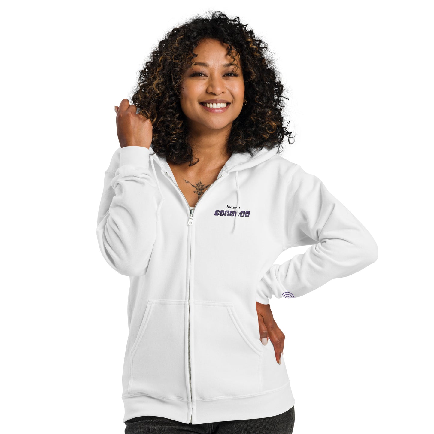 Clint Barton ASL Embroidered Unisex Zip Hoodie