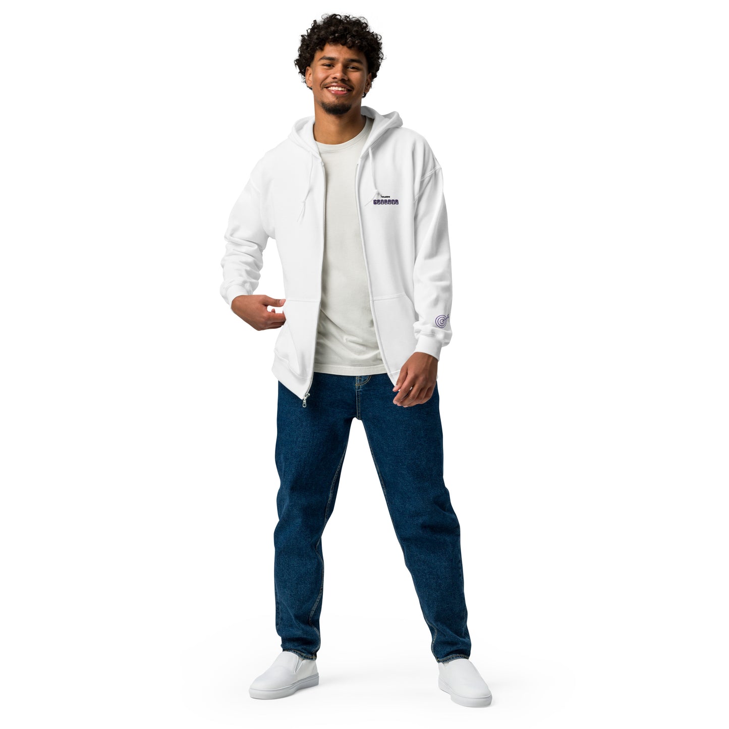 Clint Barton ASL Embroidered Unisex Zip Hoodie