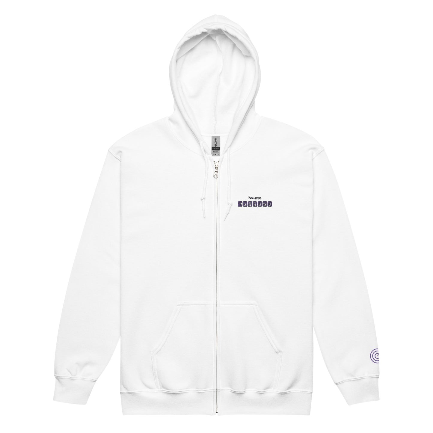 Clint Barton ASL Embroidered Unisex Zip Hoodie