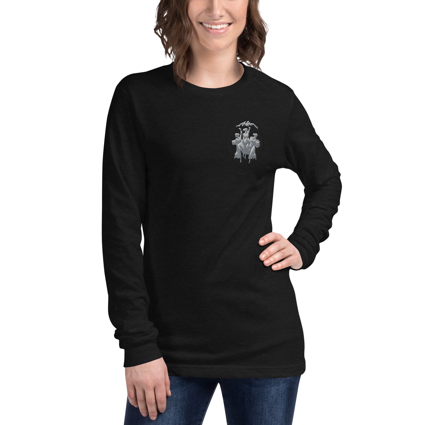 Agatha Harkness Brooch Embroidered Long Sleeve Tee