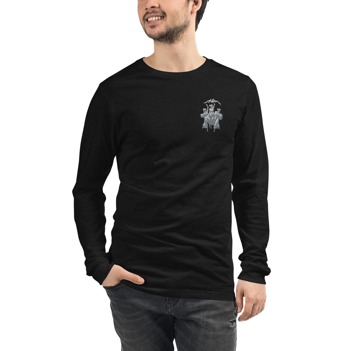 Agatha Harkness Brooch Embroidered Long Sleeve Tee