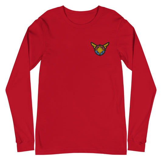 Captain Carol Danvers Embroidered Long Sleeve Tee
