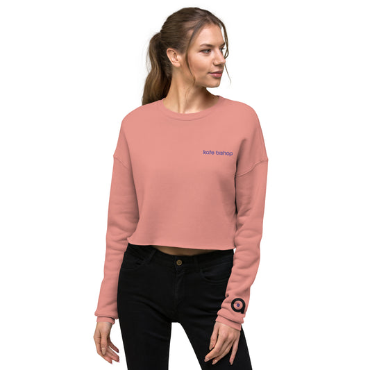 Kate Bishop Embroidered Women's Crop Sweatshirt