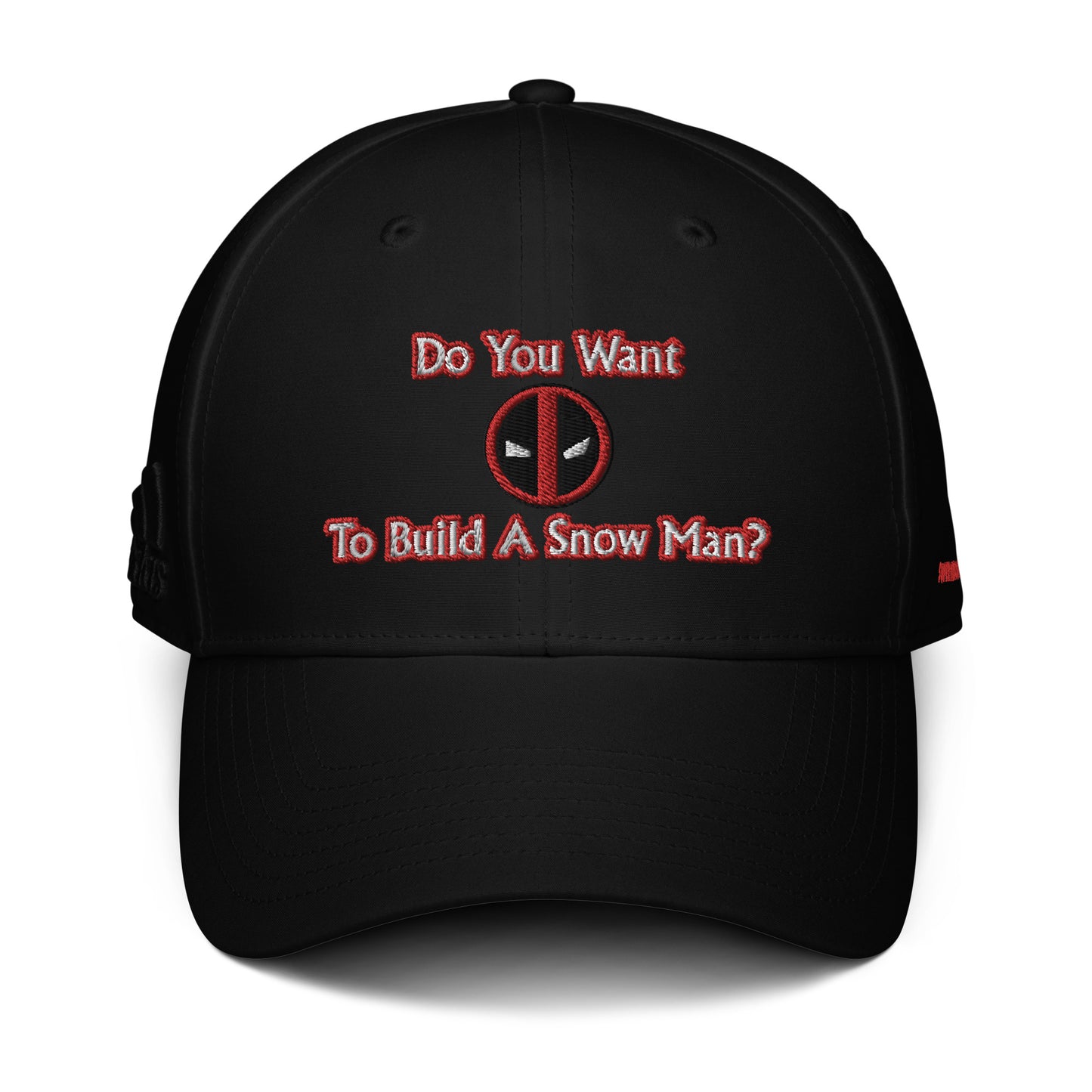 Deadpool Frozen Quote Embroidered adidas Dad Hat