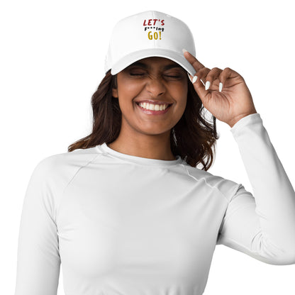 LIMITED TIME ONLY! Deadpool & The Wolverine Quote Let's Go! Embroidered adidas Dad Hat