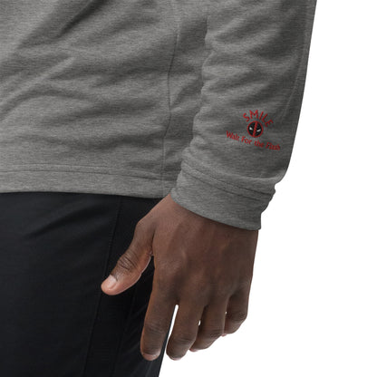 LIMITED TIME ONLY! Deadpool & The Wolverine Quote Let's Go! adidas Quarter Zip Pullover