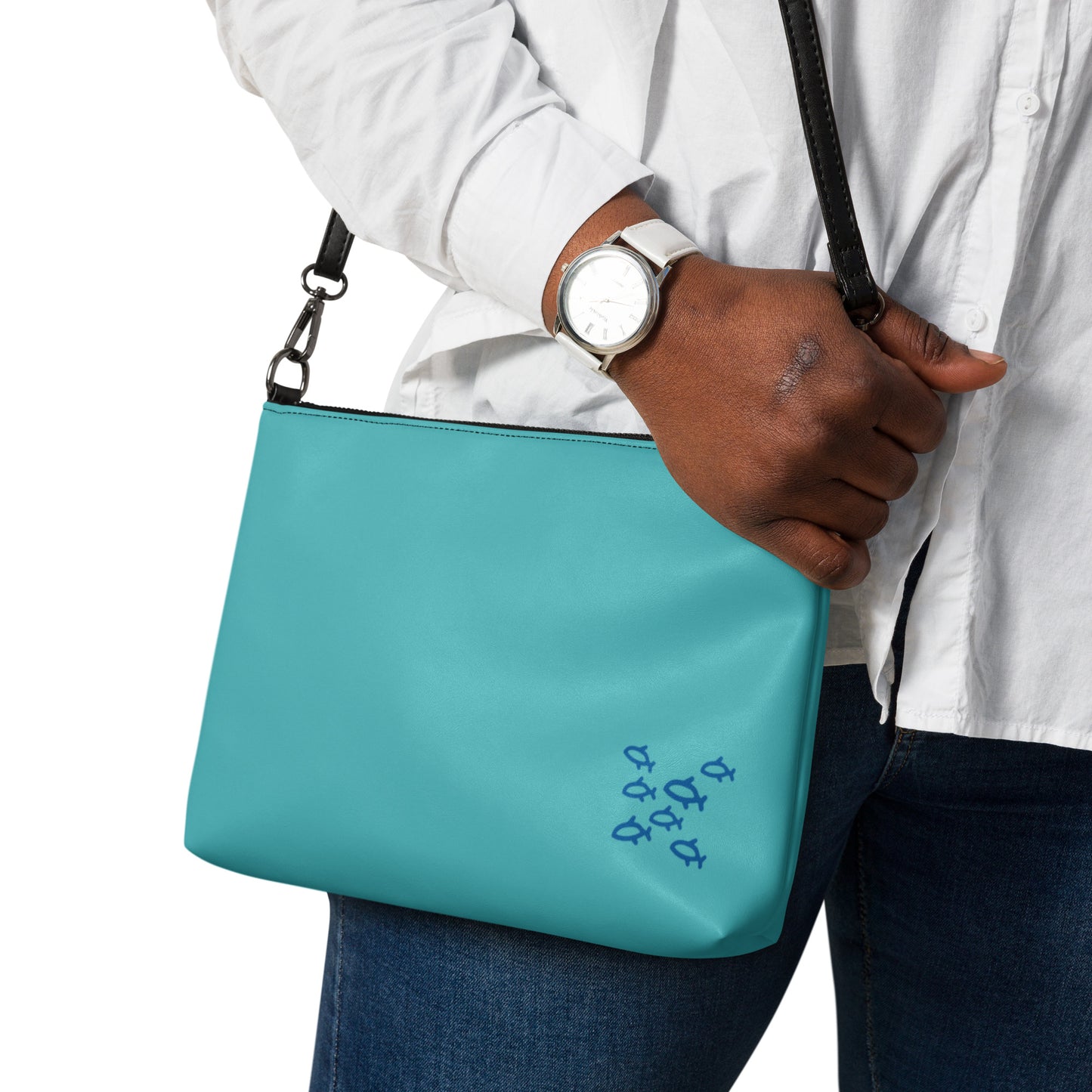 Raised By Dolphins Crossbody Bag