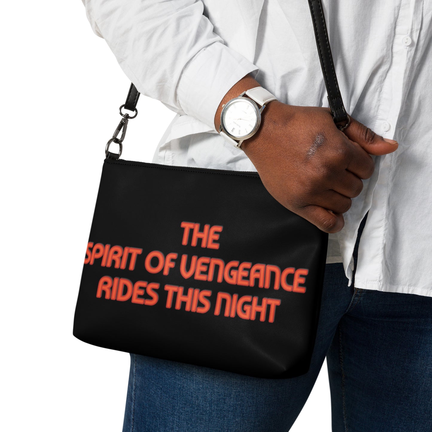 Ghost Rider Quote Crossbody Bag