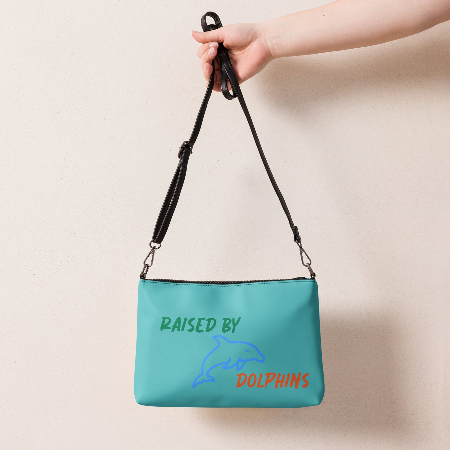 Raised By Dolphins Crossbody Bag