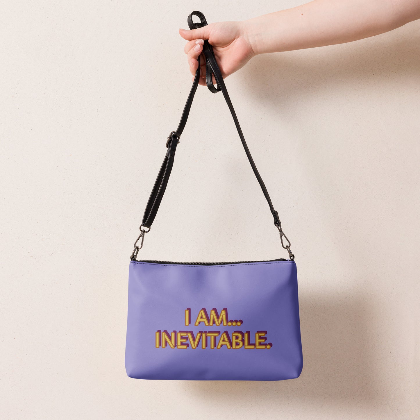 Tony Stark/Thanos Reversible Quotes Crossbody Bag