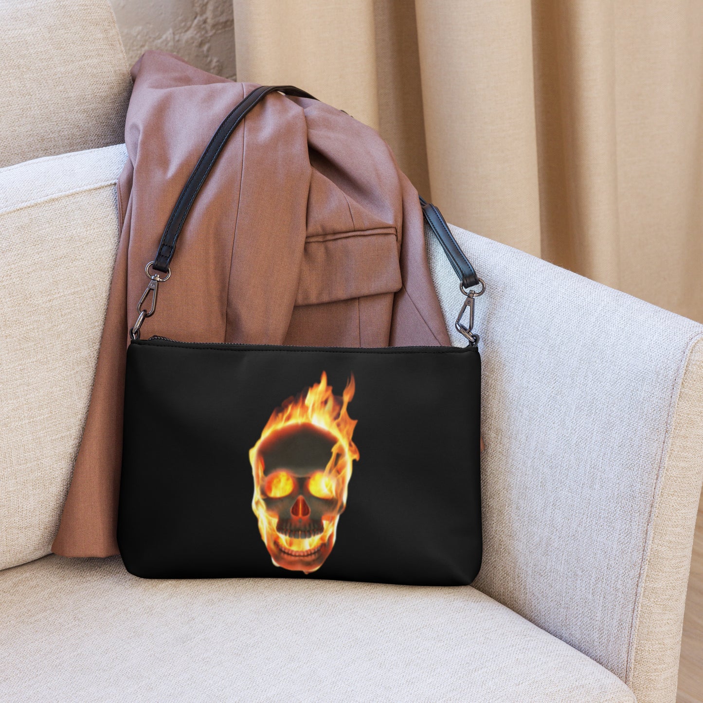 Ghost Rider Quote Crossbody Bag