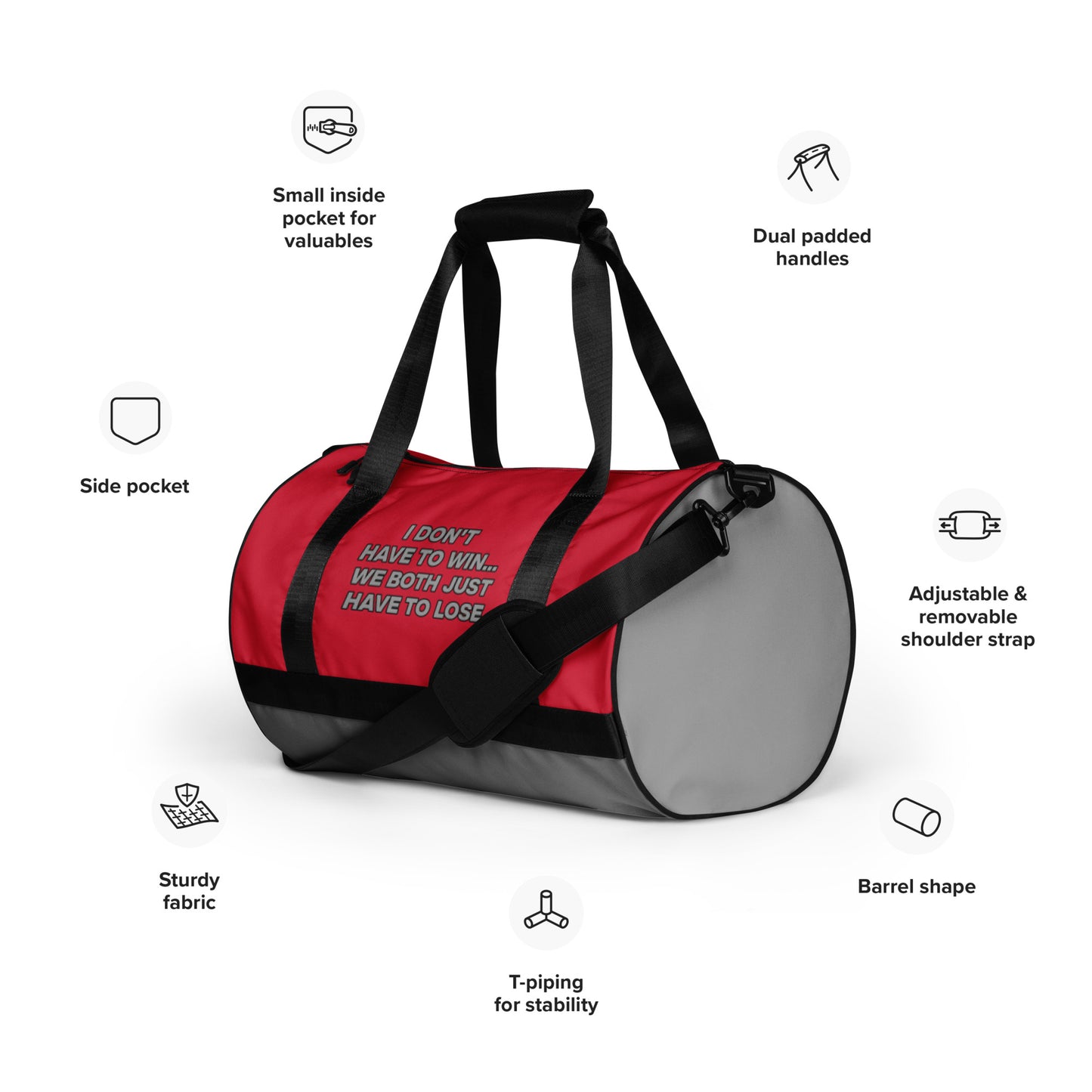 Scott Lang Quote Gym Bag