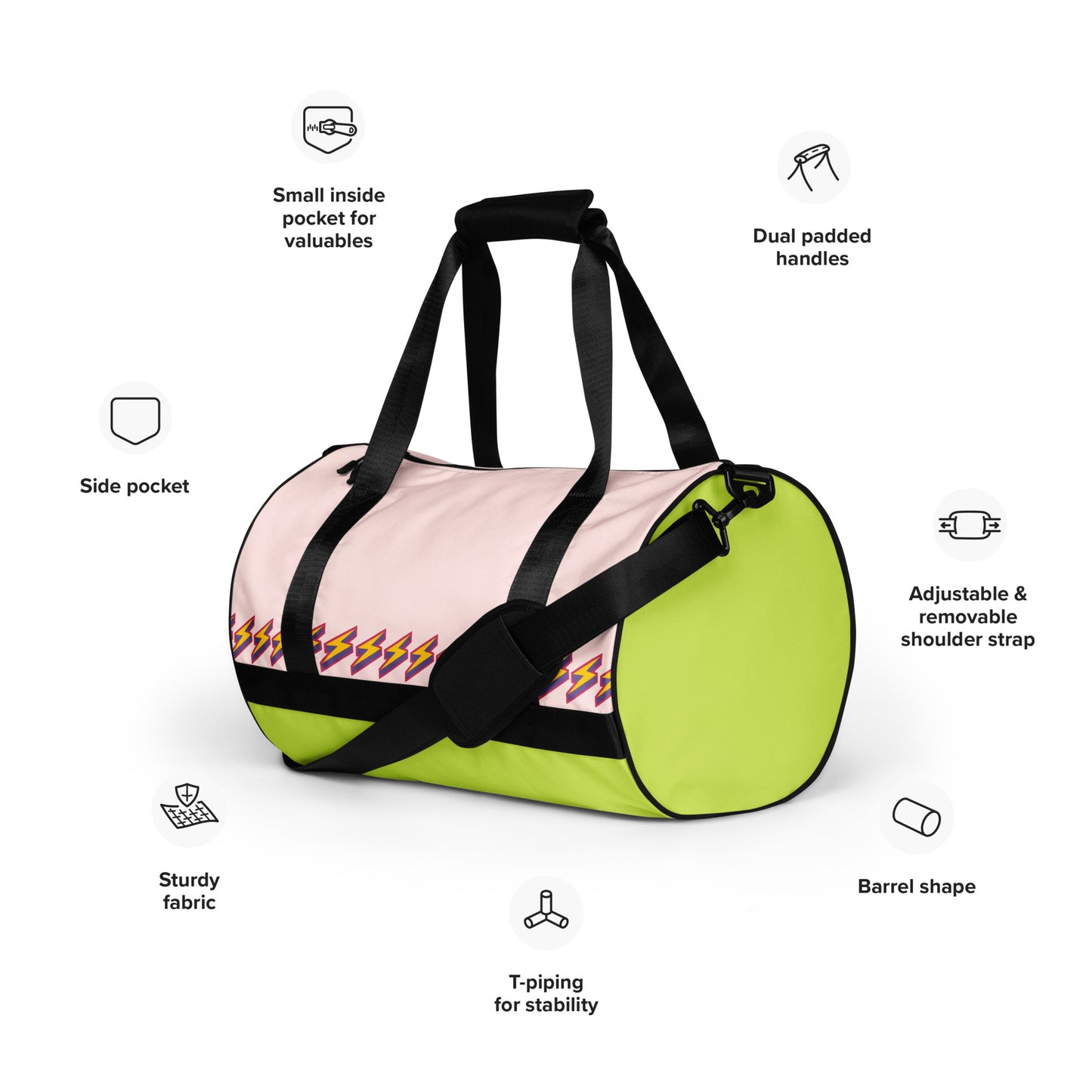 Intergalactic Lightning Bolt Gym Bag