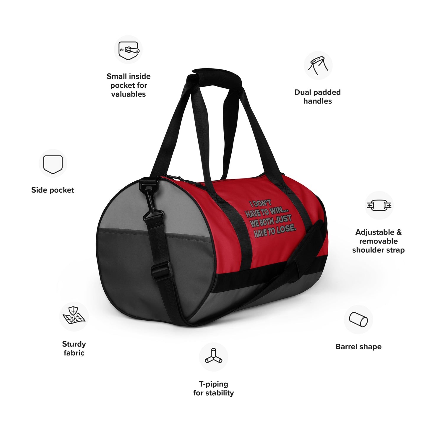 Scott Lang Quote Gym Bag