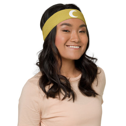 Moon Knight (Gold with White Moon) Headband